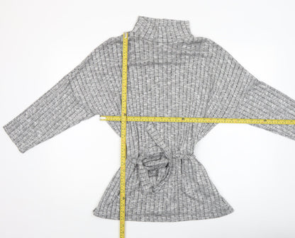 Womens UK Size 16 Quiz Grey Tunic Blouse