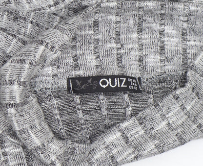 Womens UK Size 16 Quiz Grey Tunic Blouse