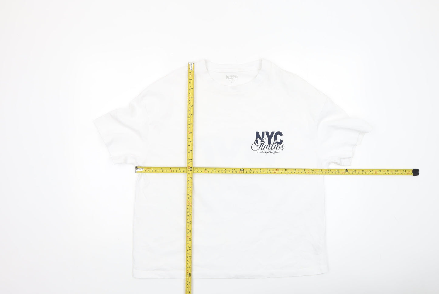 Womens UK Size L Dunnes Stores White Basic T-Shirt