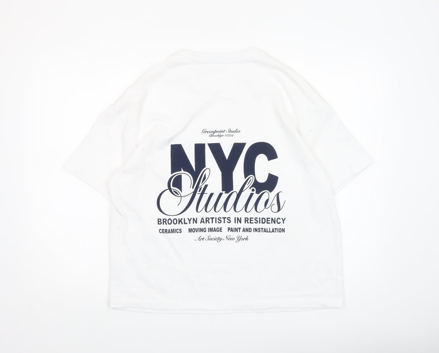 Womens UK Size L Dunnes Stores White Basic T-Shirt