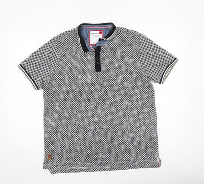 Mens UK Size L CENTERED 100% Cotton Polo Shirt