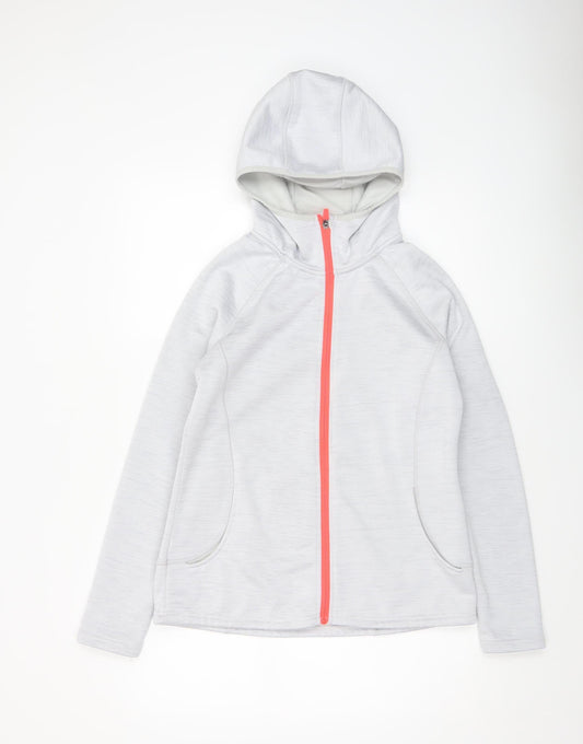 Womens UK Size 12 Mountain Warehouse Grey Full Zip Hoodie