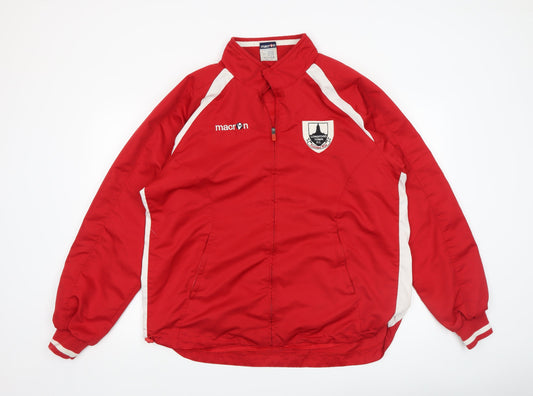 Mens UK Size XL Macron Red Sports Jacket