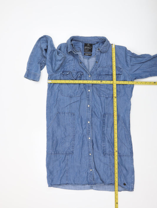 Womens UK Size 8 Superdry Shirt Dress