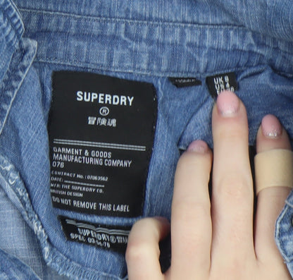 Womens UK Size 8 Superdry Shirt Dress