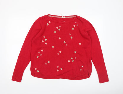 Womens UK Size 14 White Stuff Red Pullover Jumper