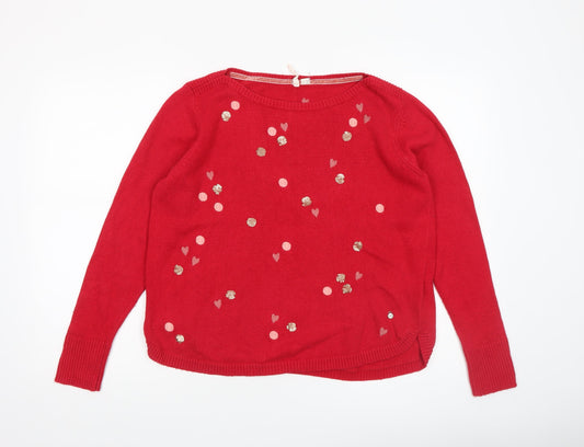 Womens UK Size 14 White Stuff Red Pullover Jumper