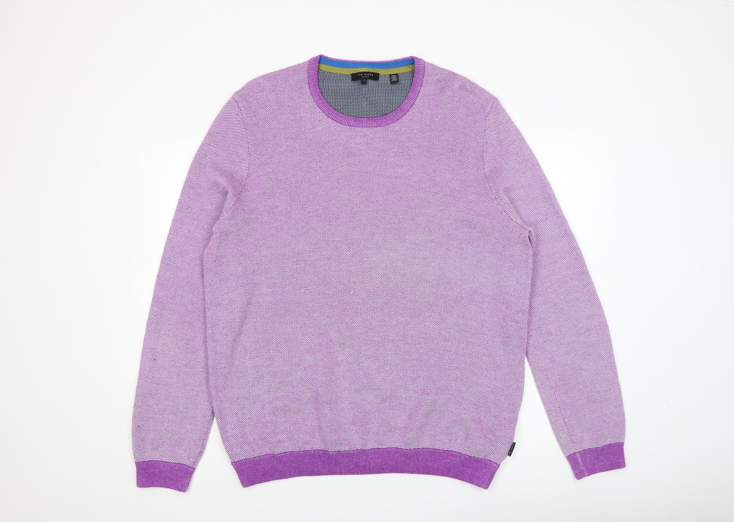 Mens UK Size 7XL Ted Baker Purple Pullover Jumper