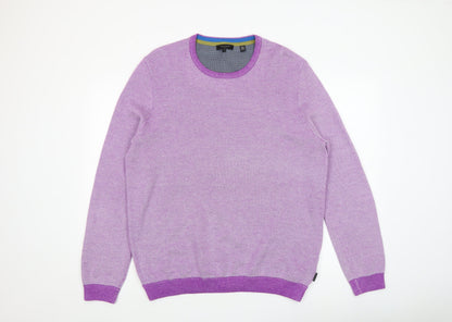 Mens UK Size 7XL Ted Baker Purple Pullover Jumper