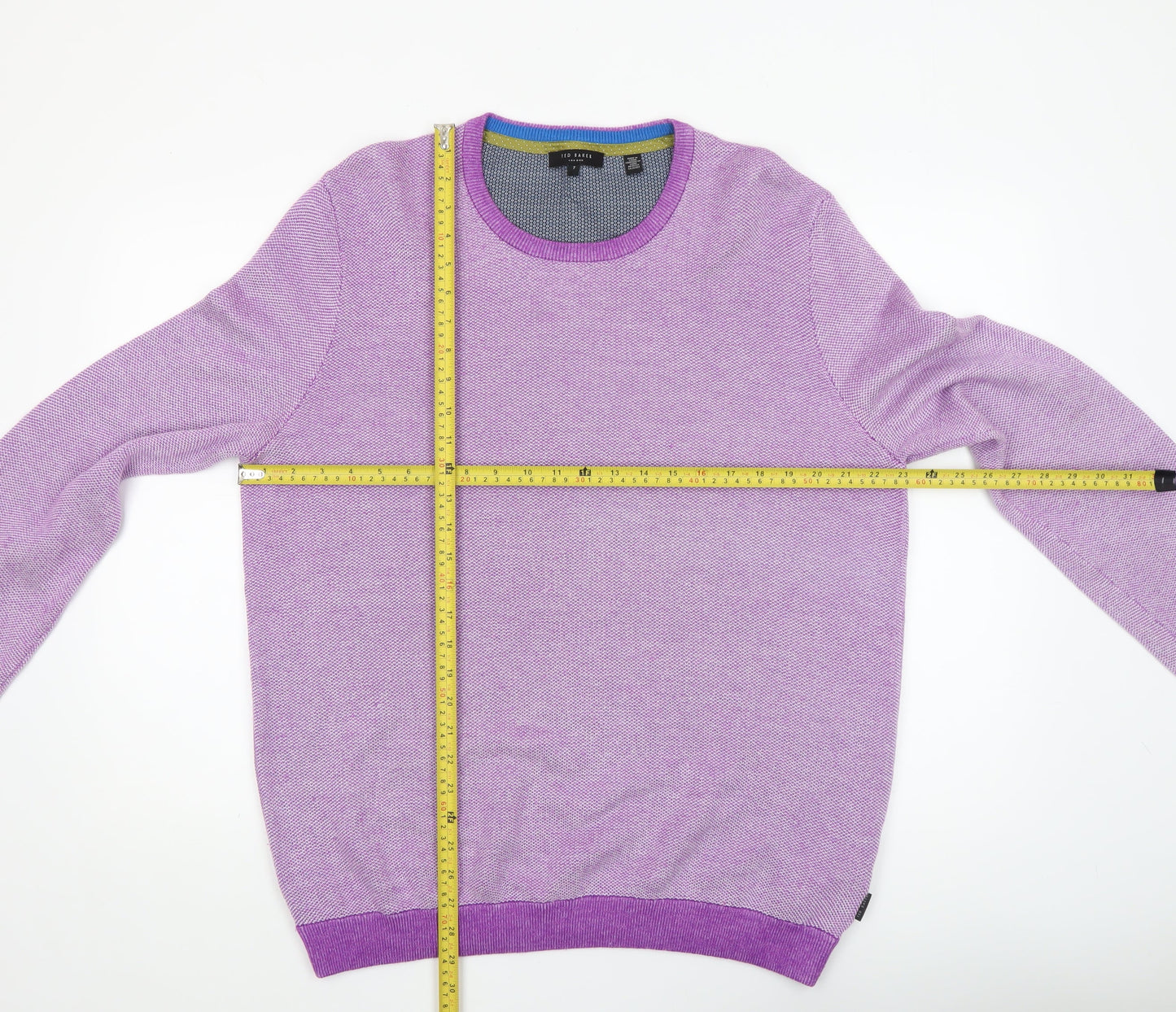 Mens UK Size 7XL Ted Baker Purple Pullover Jumper