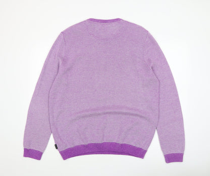 Mens UK Size 7XL Ted Baker Purple Pullover Jumper