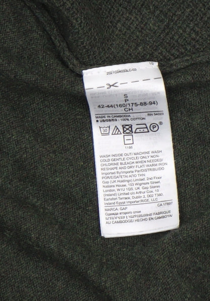 Womens UK Size S Gap Green Cardigan Jumper