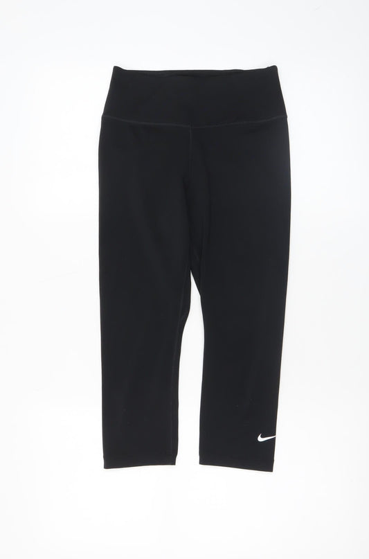 Womens UK Size XS Nike Slim Fit Capri Black Leggings