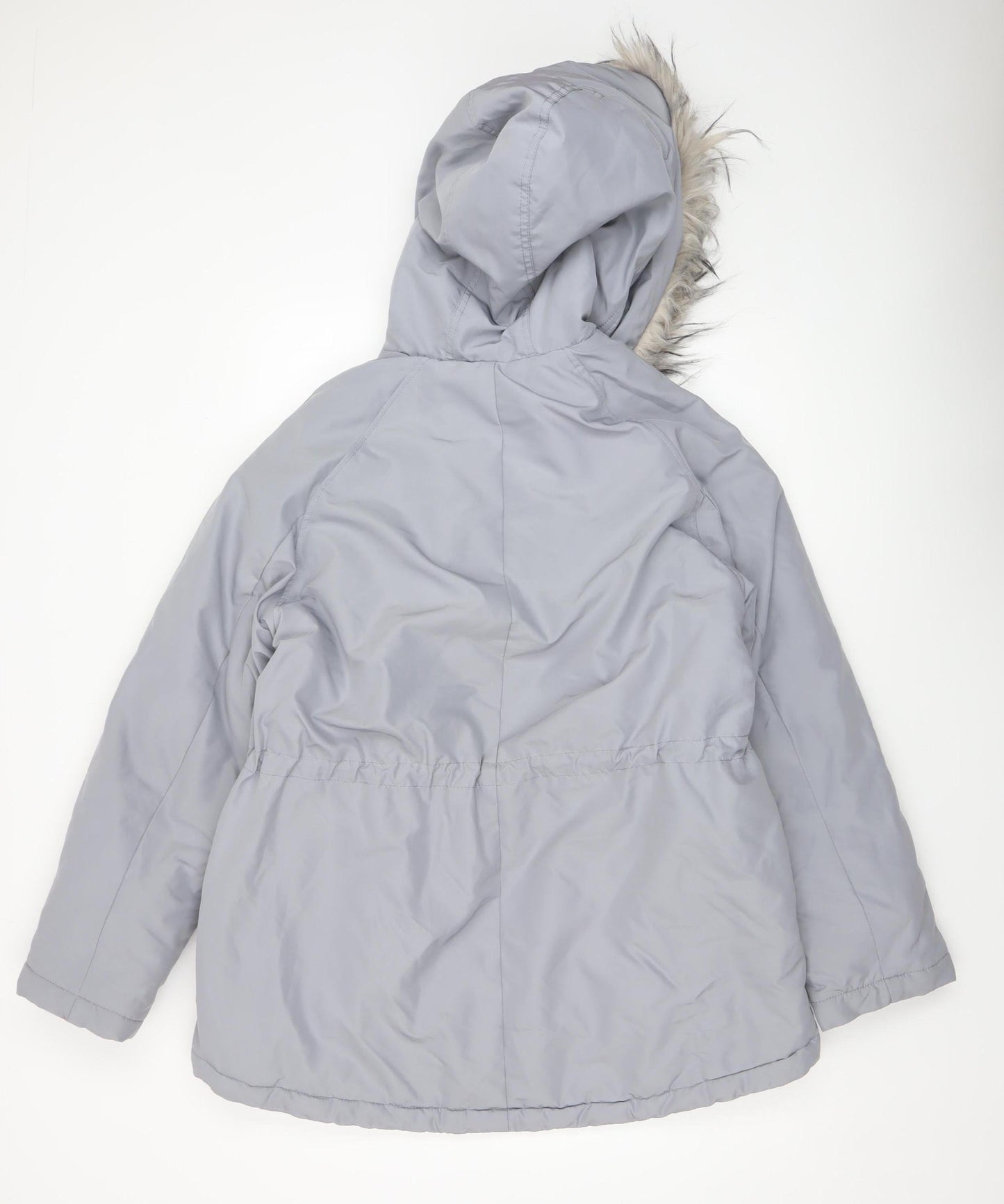 Womens UK Size 8 H&M Grey Parka Coat