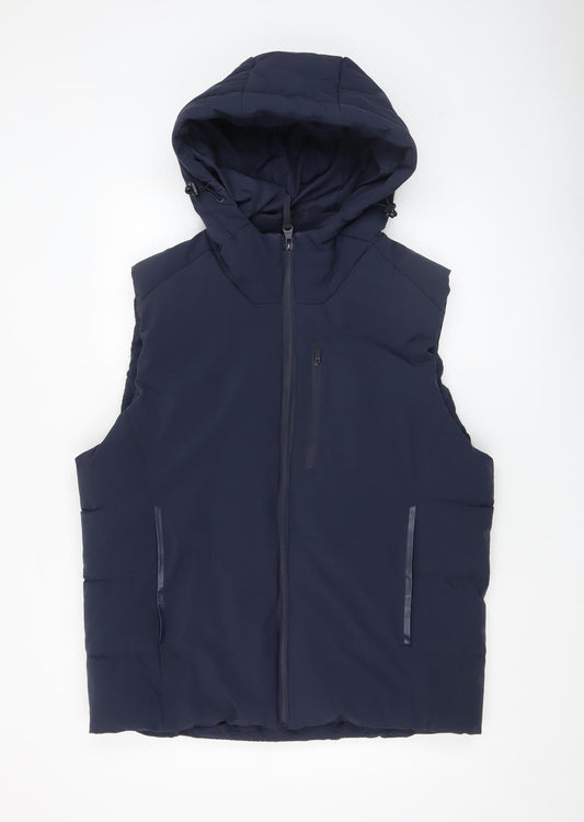 Mens UK Size XL FSBN Blue Puffer Jacket