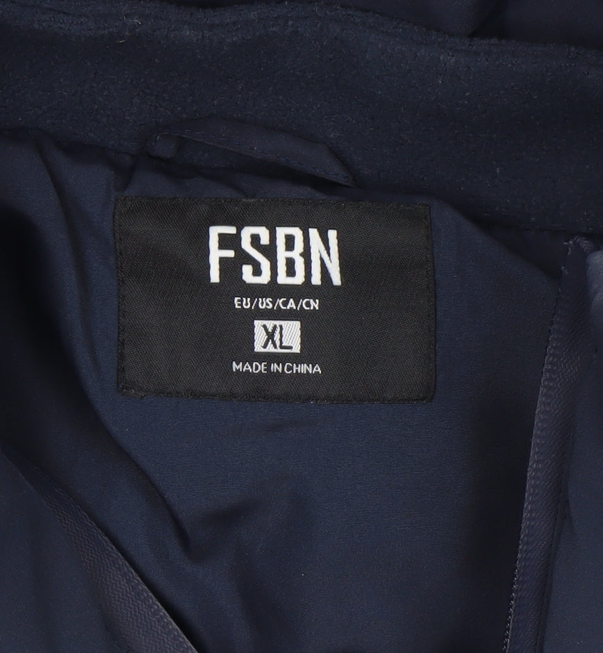 Mens UK Size XL FSBN Blue Puffer Jacket