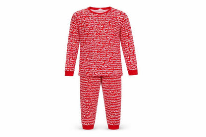 Dunnes Mens Red Christmas Graphic Cotton Pyjama Set L