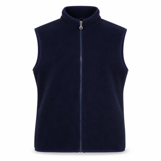 Lands' End Unisex Blue Fleece Zip Waistcoat Bodywarmer S