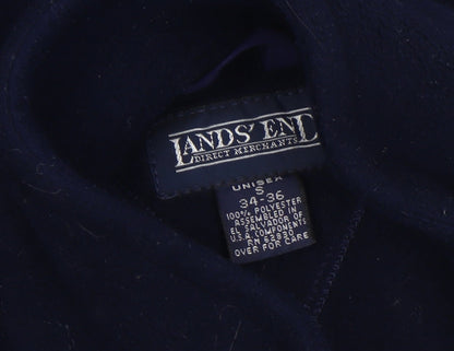 Lands' End Unisex Blue Fleece Zip Waistcoat Bodywarmer S