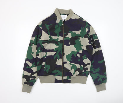 Womens UK Size M WeSC Green Bomber Jacket