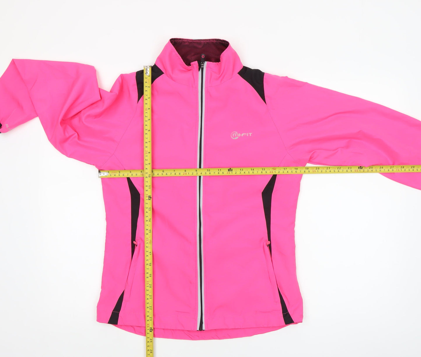 Womens UK Size 8 Mi-Fit Pink Windbreaker Coat