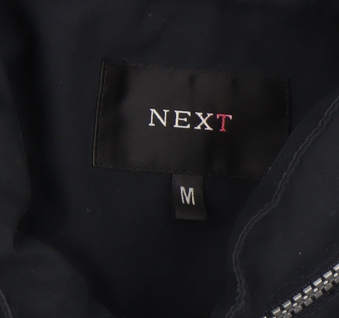 Mens UK Size M NEXT Black Bomber Jacket