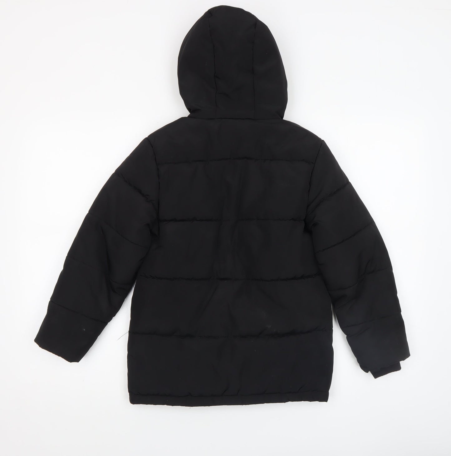 Boys UK Size 7-8 Years Lyle & Scott Junior Black Puffer Jacket