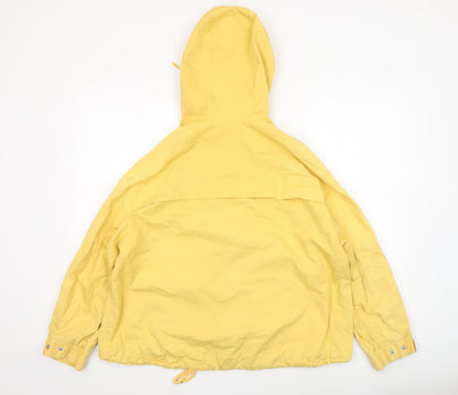 Womens UK Size S LEDIN Yellow Anorak Coat