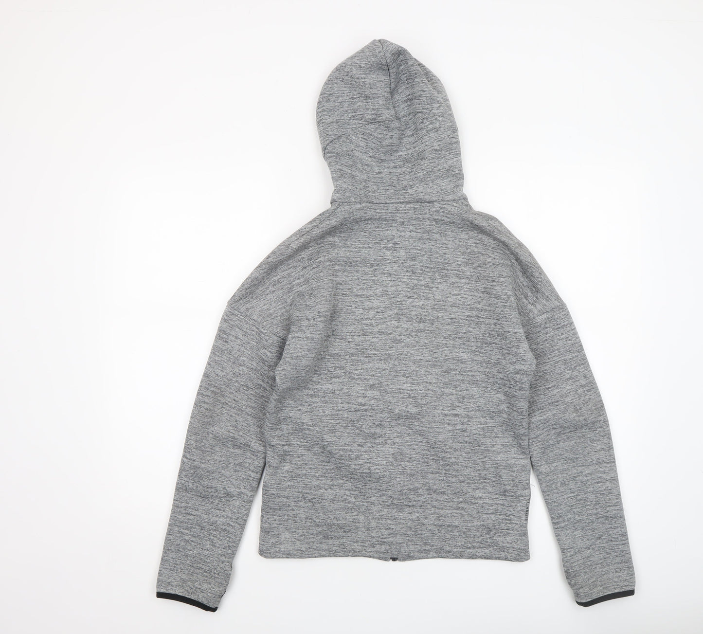 Boys UK Size 11-12 Years adidas Grey Full Zip Hoodie