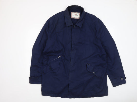 Mens UK Size 2XL Ben Sherman Blue Overcoat