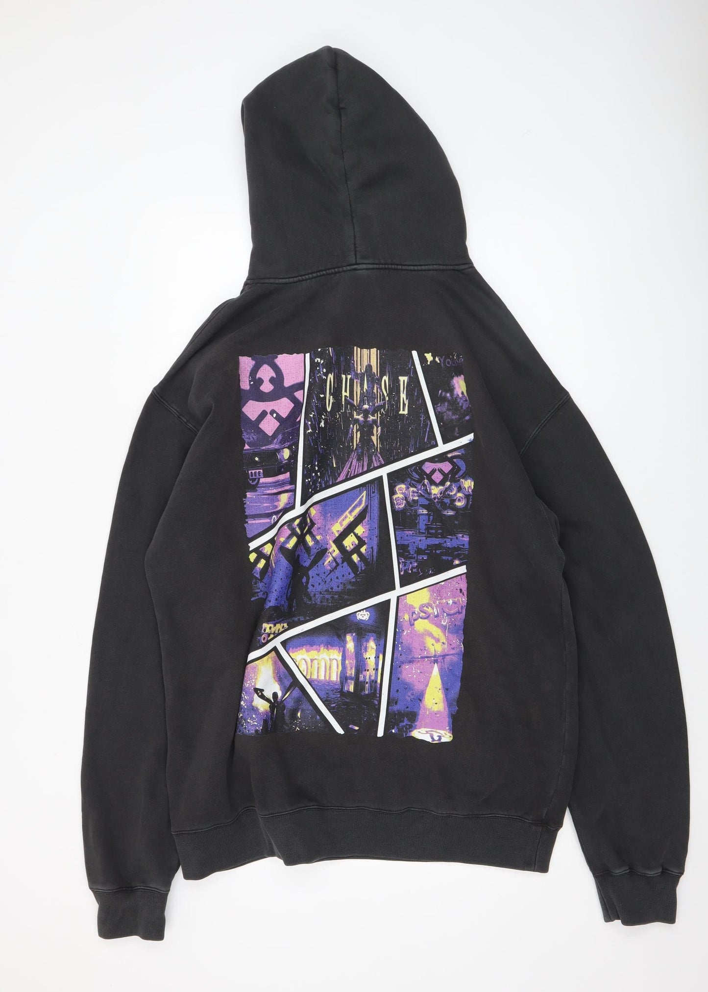 Mens UK Size XL AS Colour Black Pullover Hoodie
