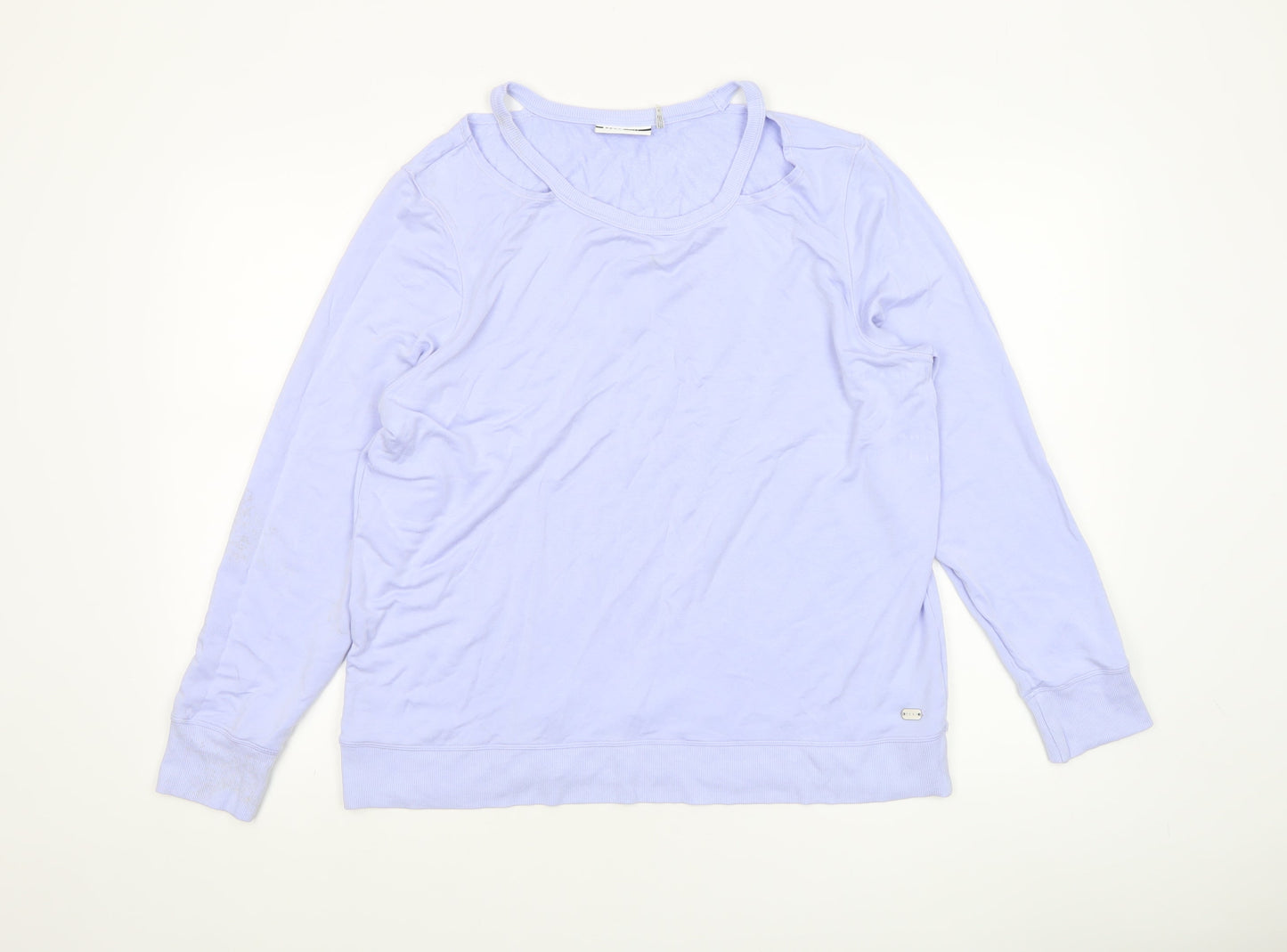 Womens UK Size XL DKNY Purple Pullover Sweatshirt