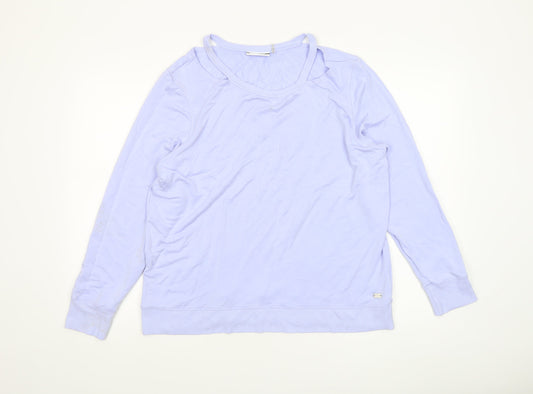 Womens UK Size XL DKNY Purple Pullover Sweatshirt