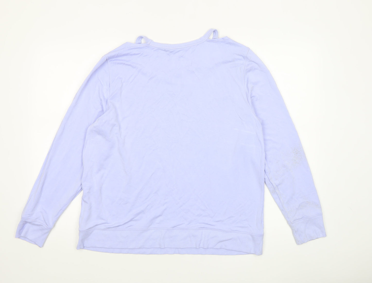 Womens UK Size XL DKNY Purple Pullover Sweatshirt
