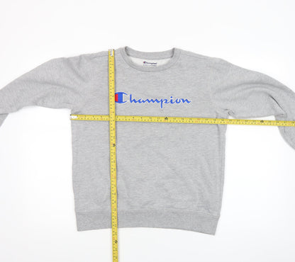 Womens UK Size L Champion Grey Pullover Sweatshirt
