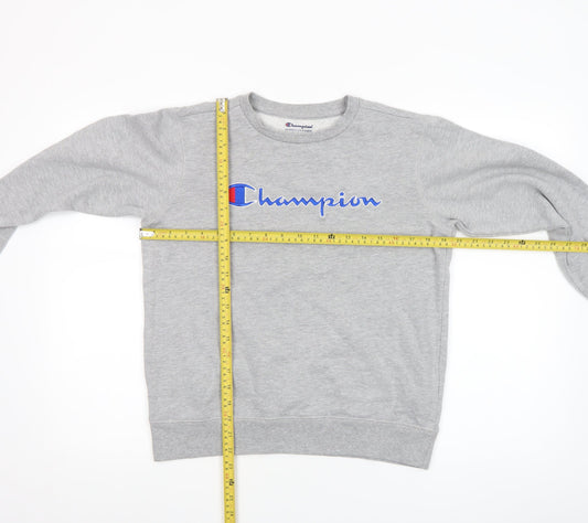 Womens UK Size L Champion Grey Pullover Sweatshirt