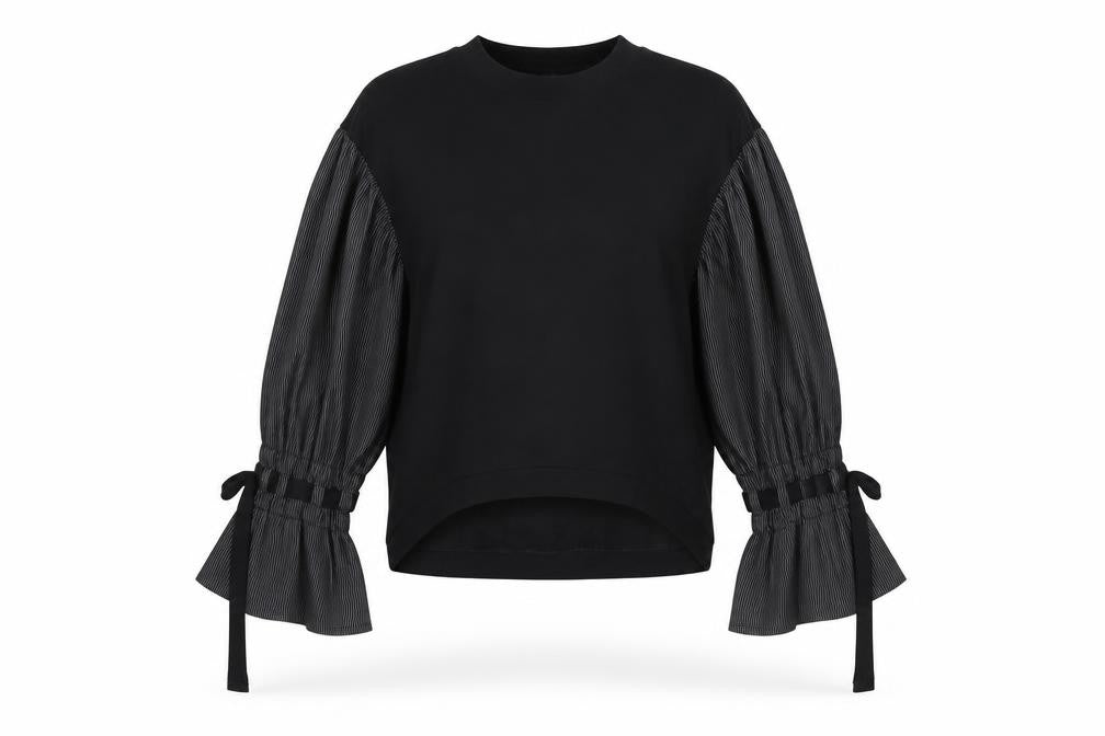 Womens UK Size 6 ASOS Black Tunic Blouse
