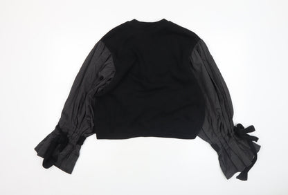 Womens UK Size 6 ASOS Black Tunic Blouse