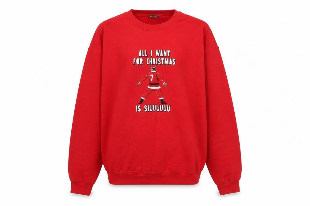 Mens UK Size L Gildan Red Pullover Sweatshirt