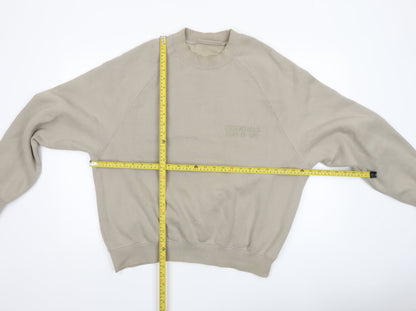 Mens UK Size S Fear of God Essentials Beige Pullover Sweatshirt