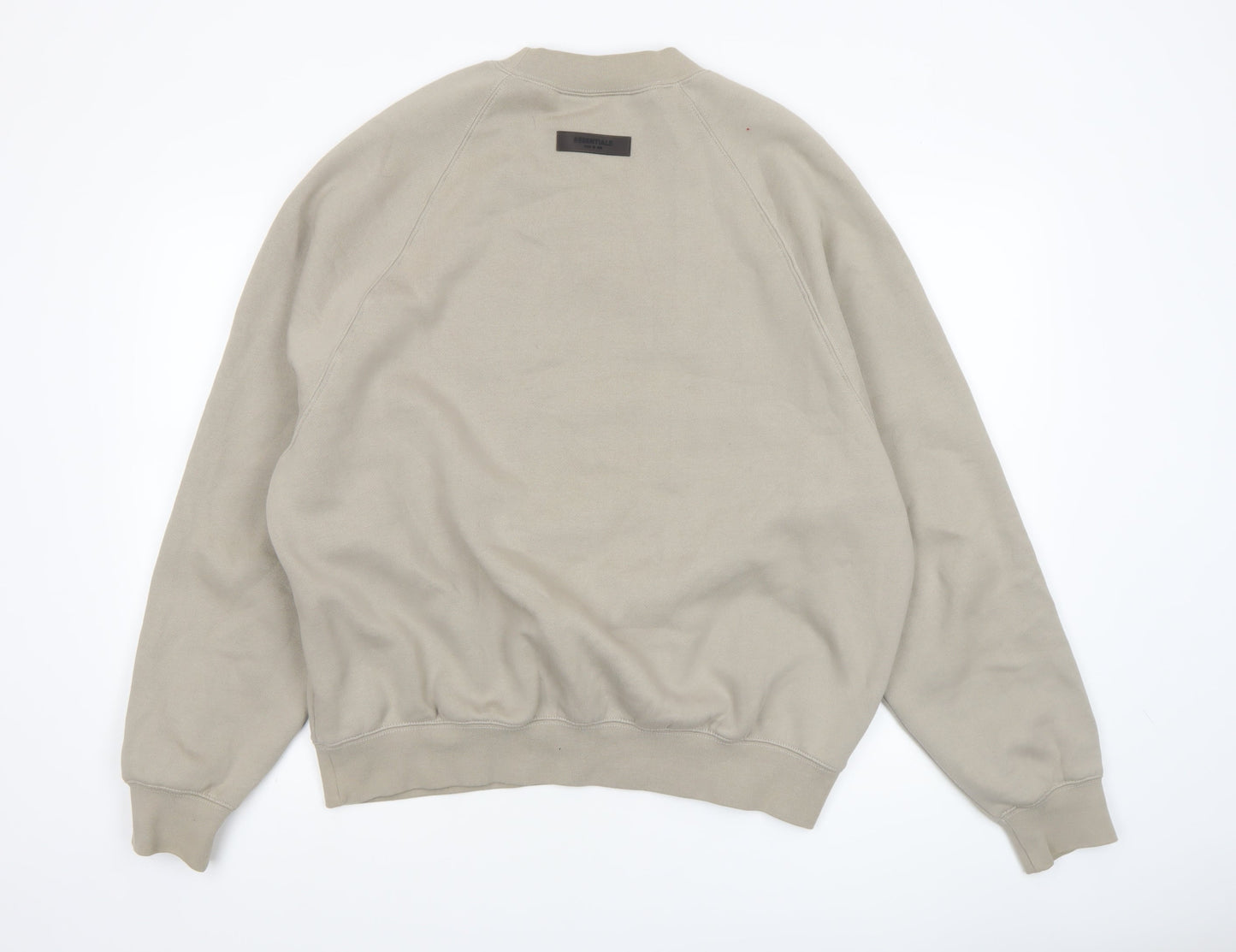 Mens UK Size S Fear of God Essentials Beige Pullover Sweatshirt