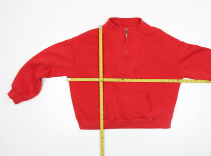Womens UK Size M NEXT Red Pullover Sweatshirt