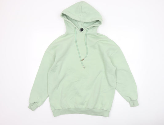 Womens UK Size XS Boohoo Green Pullover Hoodie