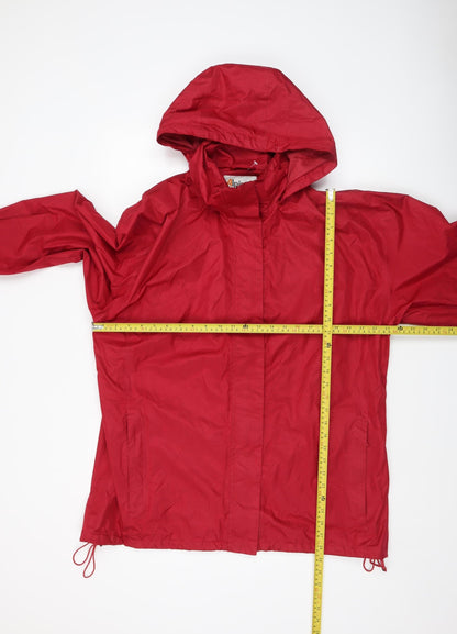Mens UK Size L Alpine Trek Red Rain Coat