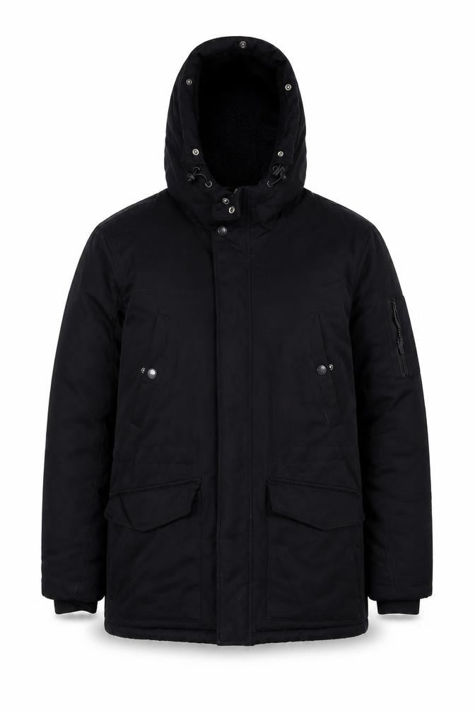 Mens UK Size M 2nd Chapter Black Parka Coat