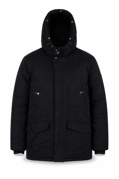 Mens UK Size M 2nd Chapter Black Parka Coat