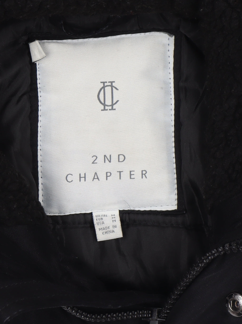 Mens UK Size M 2nd Chapter Black Parka Coat