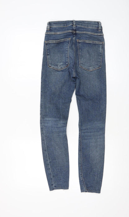 Womens UK Size 6 Zara Slim Fit Skinny Blue Jeans