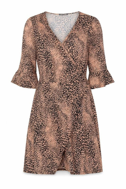 Womens UK Size 10 Pink Vanilla Wrap Dress
