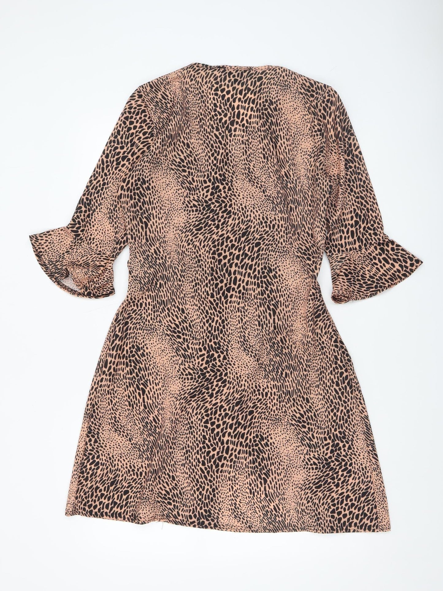 Womens UK Size 10 Pink Vanilla Wrap Dress